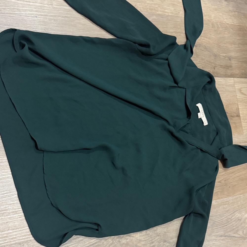 LOFT Deep Green Blouse